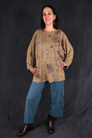 1585 Oversized Cabin Pullover Coyote-P