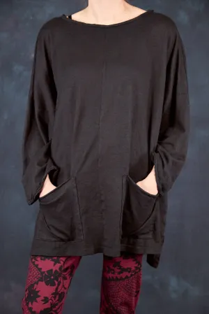 1585 Oversized Cabin Pullover Noir-U