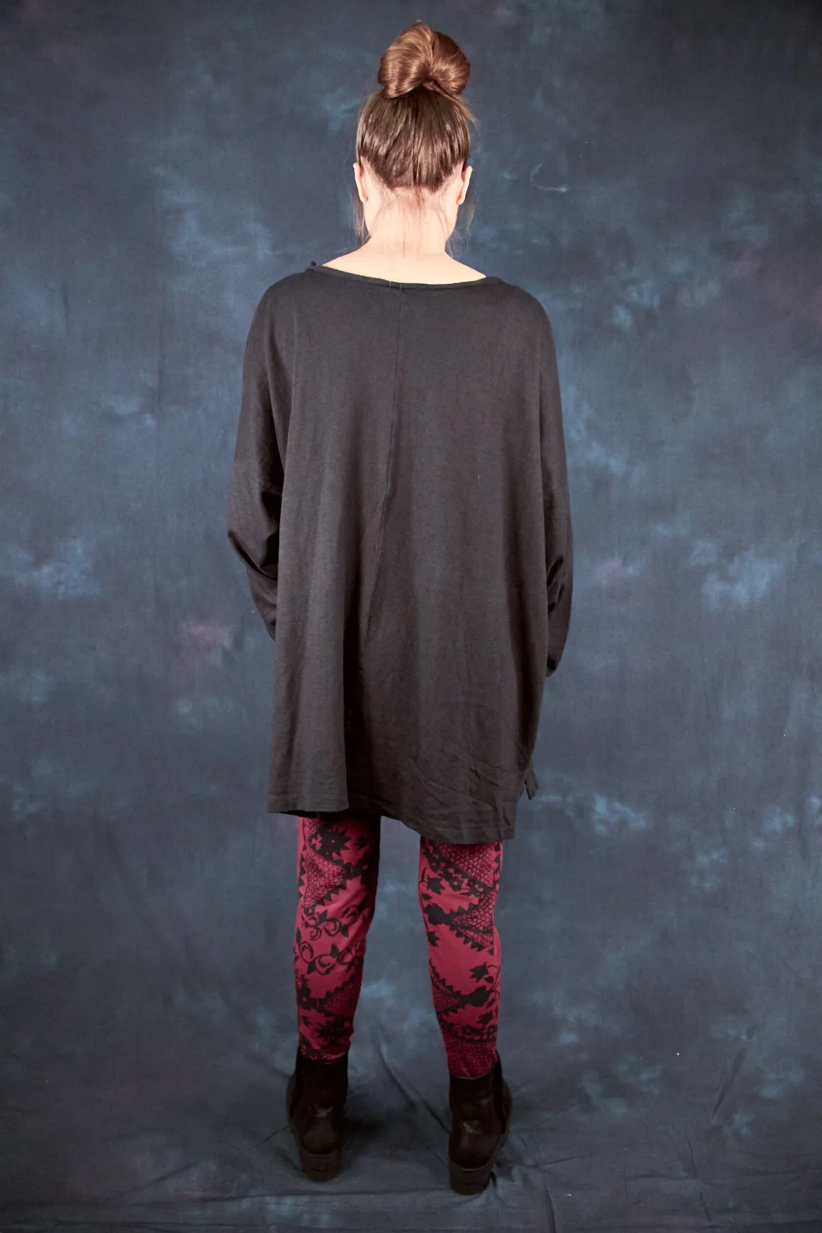 1585 Oversized Cabin Pullover Noir-U