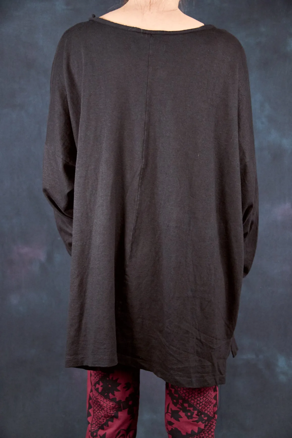 1585 Oversized Cabin Pullover Noir-U