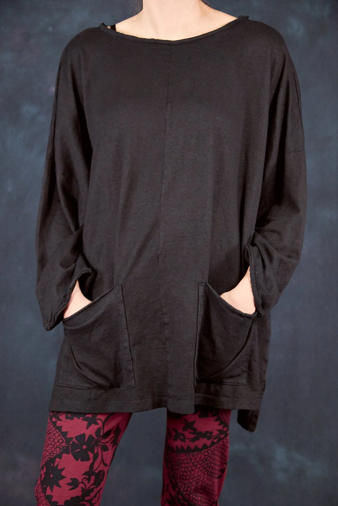 1585 Oversized Cabin Pullover Noir-U