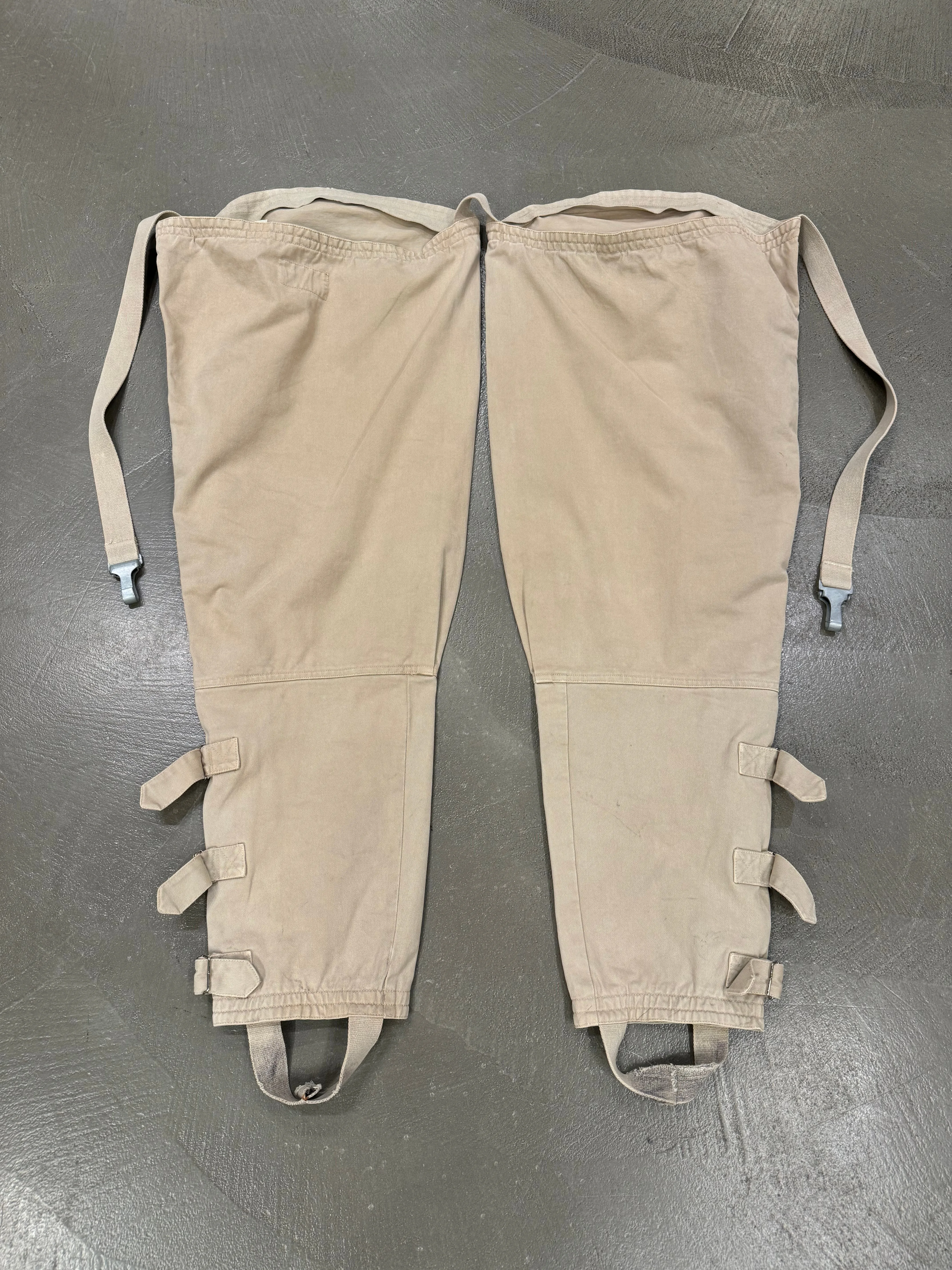 1990s ARMANI aviator chaps over pants
