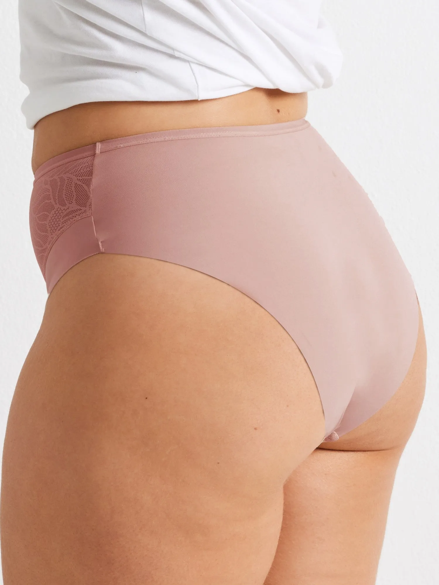 2 Pack Sleek & Smooth Lace Hi Cut