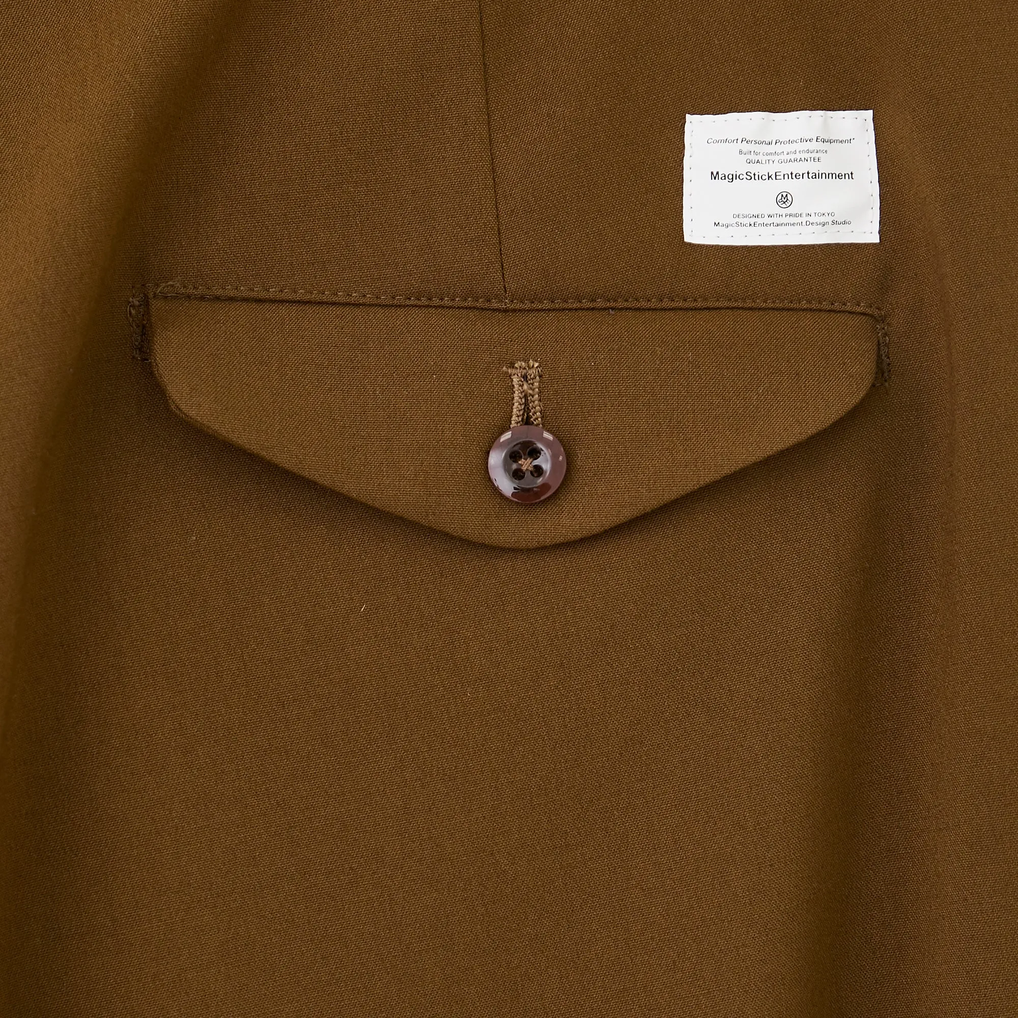 2 TUCK WID TROUSERS BROWN