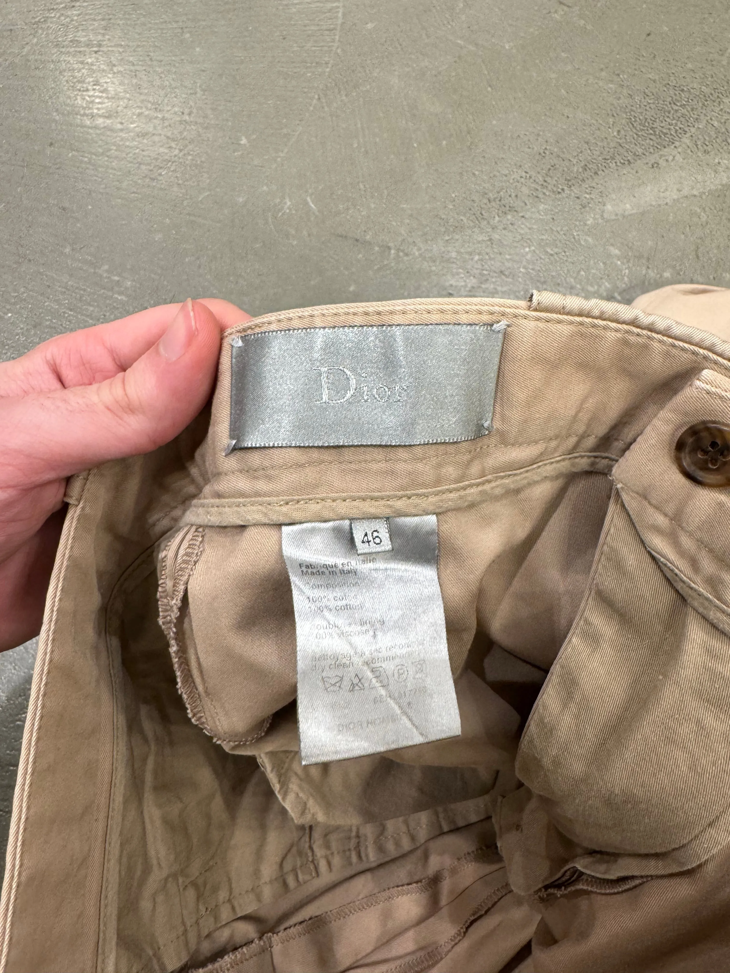 2006 Dior by Hedi Slimane cargo pants