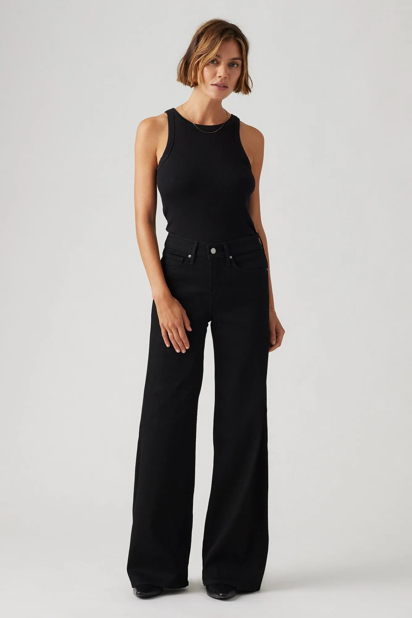 318 Shaping Wide Leg | Soft Black
