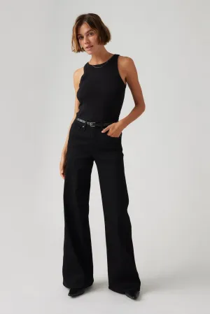 318 Shaping Wide Leg | Soft Black