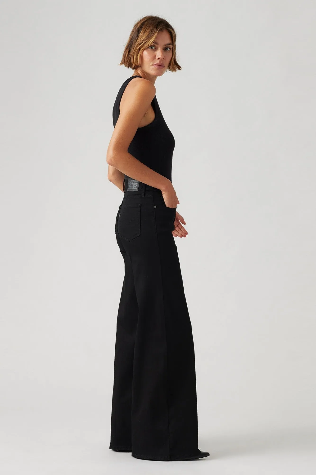 318 Shaping Wide Leg | Soft Black