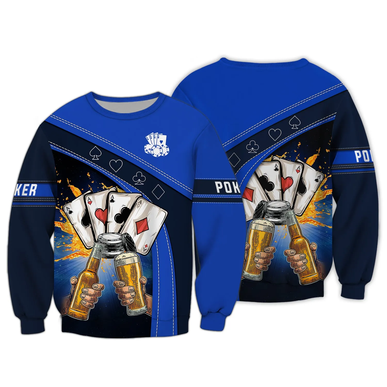 3D Poker Shirt For Him, Women Poker Hoodie, Poker Gift For Dad