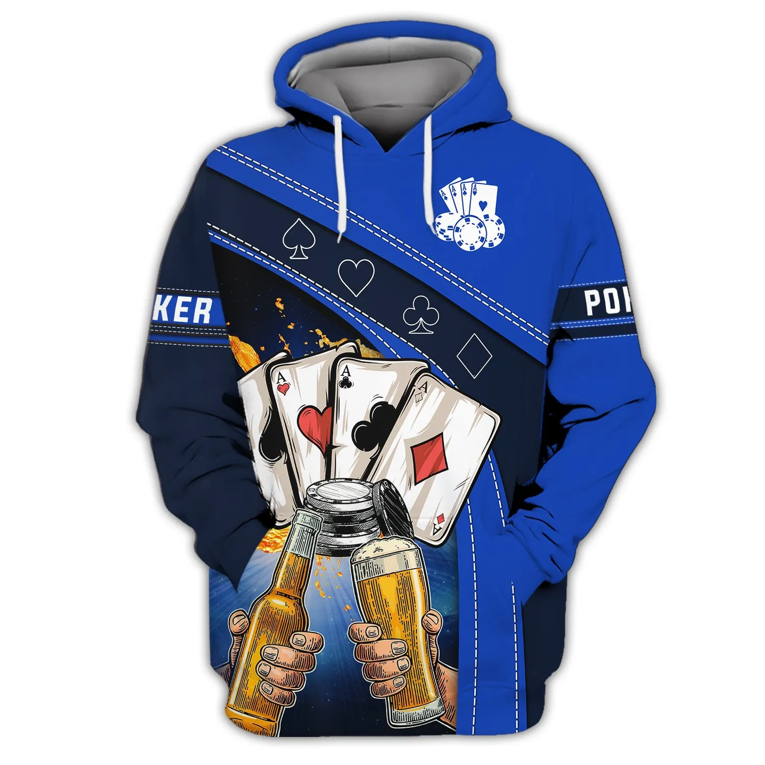 3D Poker Shirt For Him, Women Poker Hoodie, Poker Gift For Dad