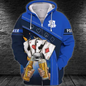 3D Poker Shirt For Him, Women Poker Hoodie, Poker Gift For Dad