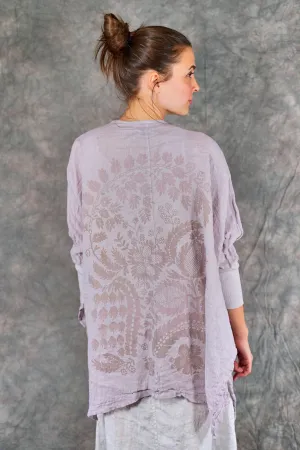 5253 Crinkle Cardi Rose Quartz-P