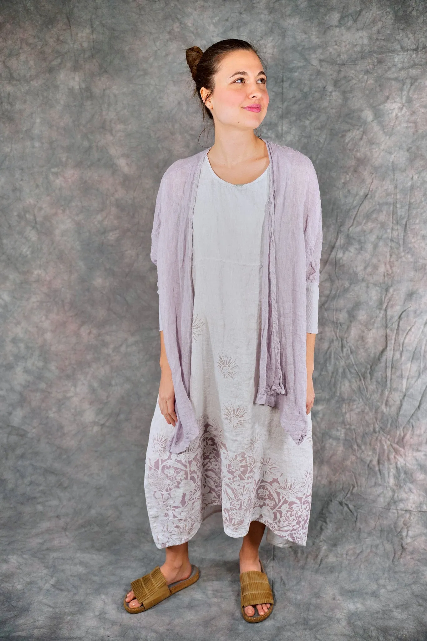 5253 Crinkle Cardi Rose Quartz-P