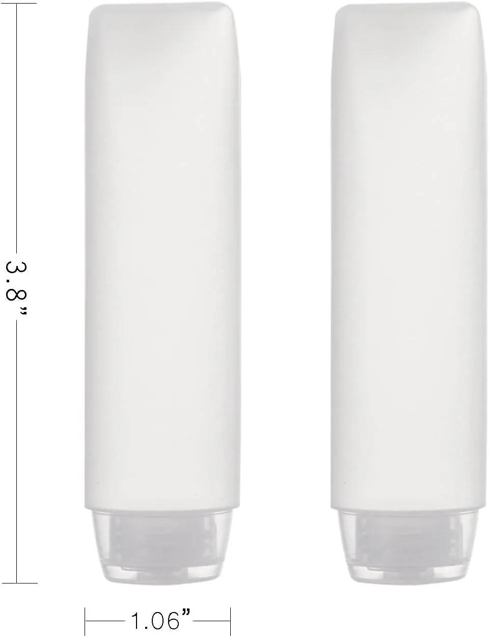6 Pack Travel Size Plastic Squeeze Bottles for Liquids, 30Ml/1 Fl. Oz TSA Approved Makeup Toiletry Cosmetic Containers