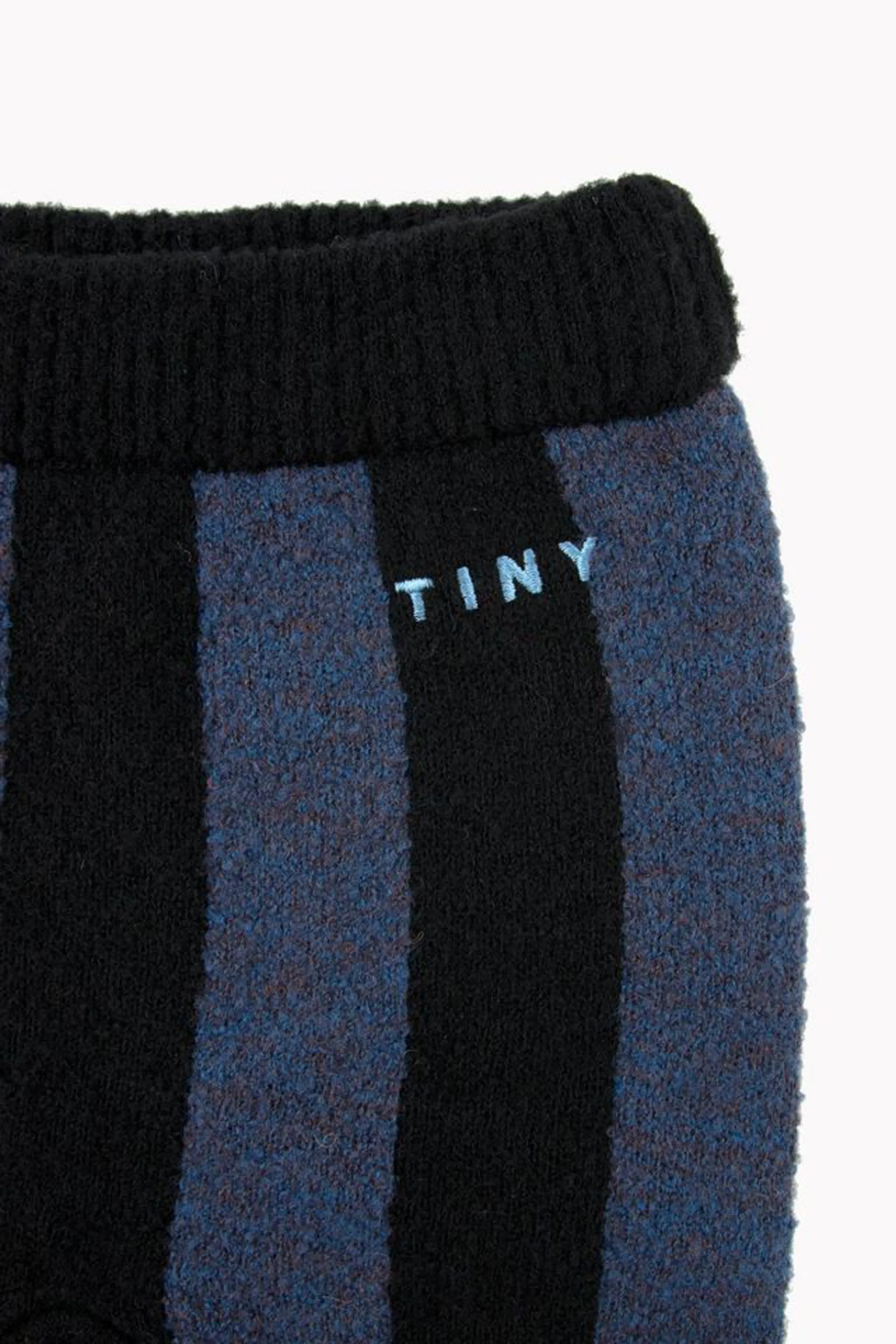 [6m OR 9m] TINYCOTTONS Stripes Pant in Black/True Navy