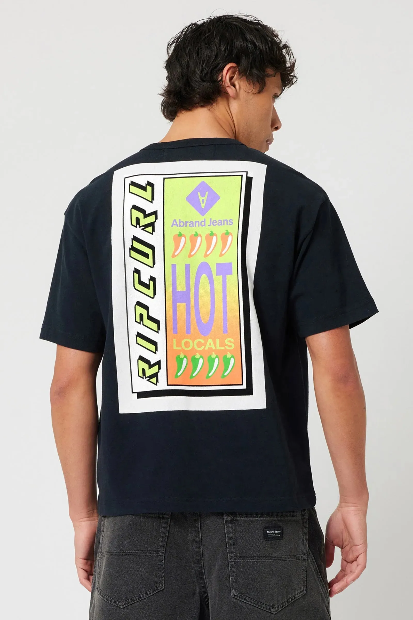 Abrand X Ripcurl Collab Hot Locals Tee - Black