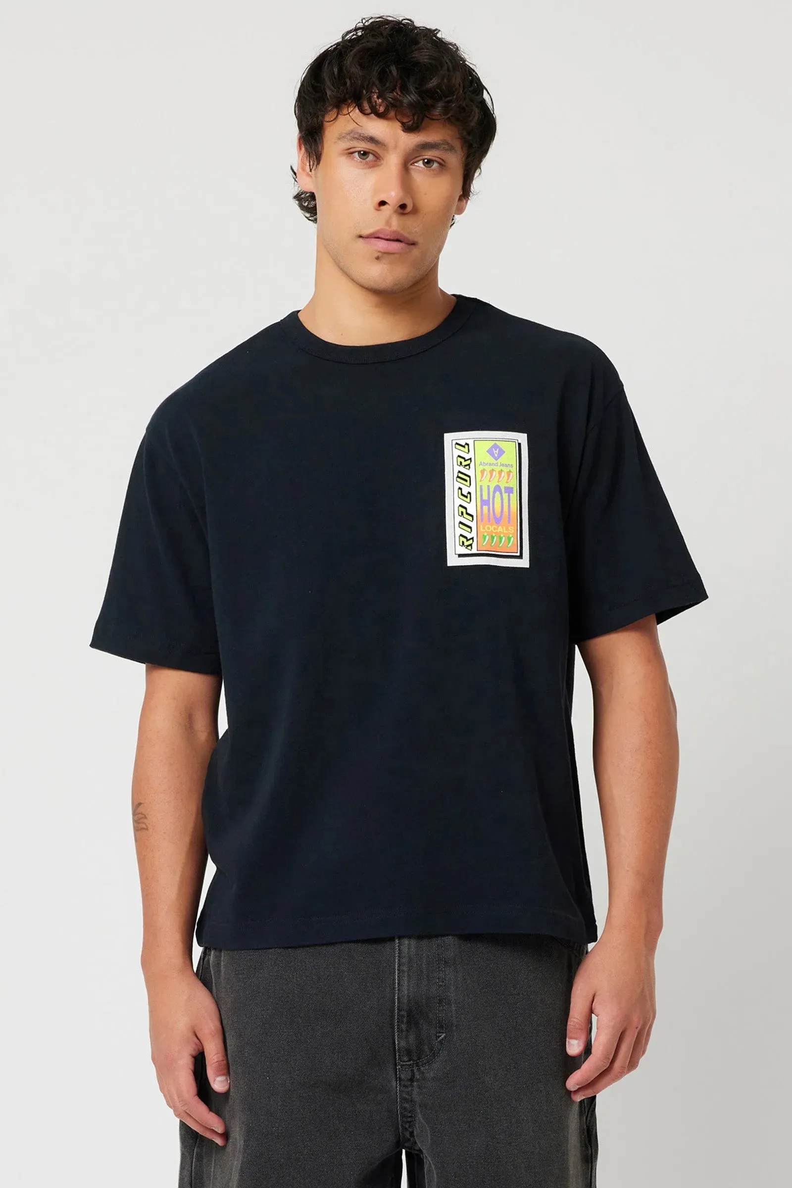 Abrand X Ripcurl Collab Hot Locals Tee - Black