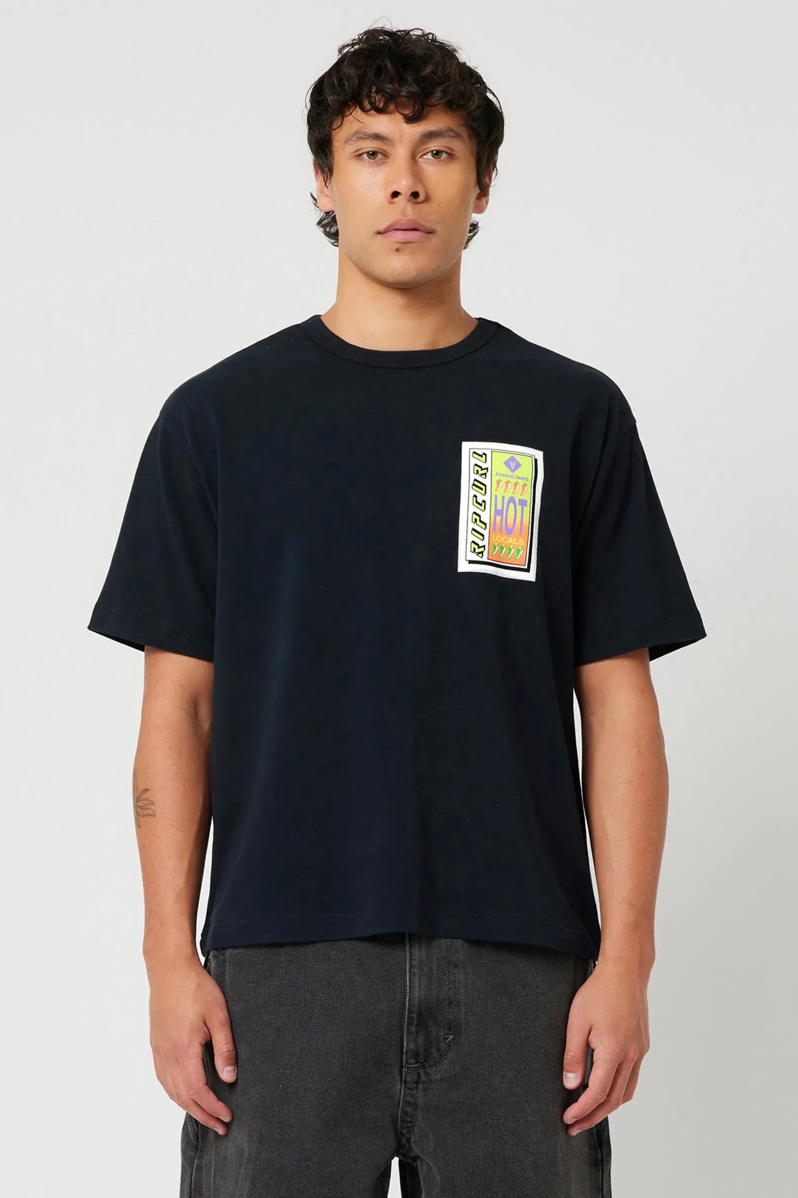 Abrand X Ripcurl Collab Hot Locals Tee - Black