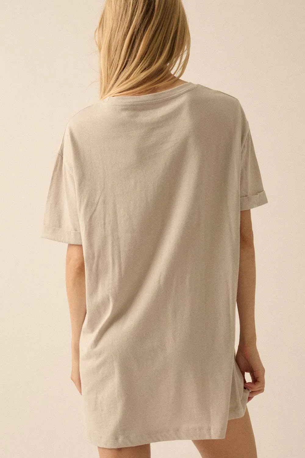 Abstract Horse Oversized Western Tee