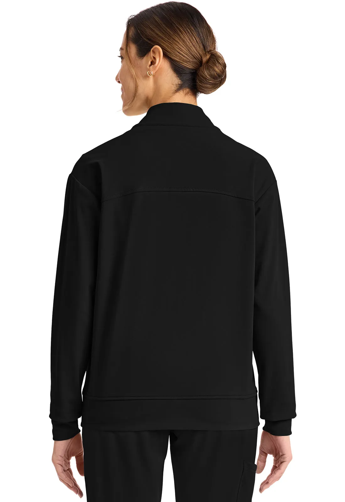 Achieve CK353 Women's Zip-Up Warm-Up Jacket Black