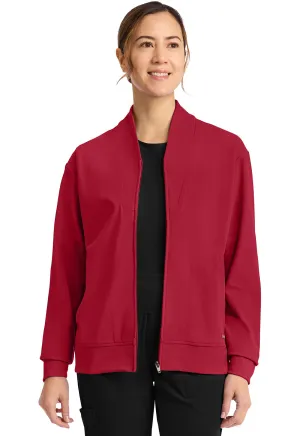 Achieve CK353 Women's Zip-Up Warm-Up Jacket Red