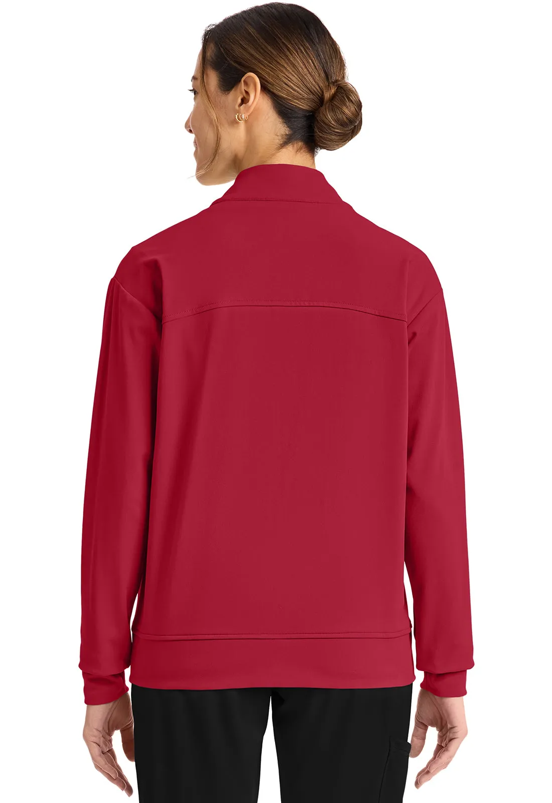Achieve CK353 Women's Zip-Up Warm-Up Jacket Red