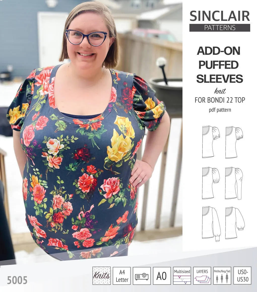 ADD-ON Puffed Sleeves add-on pack for Bondi 22 and other compatible patterns (PDF)