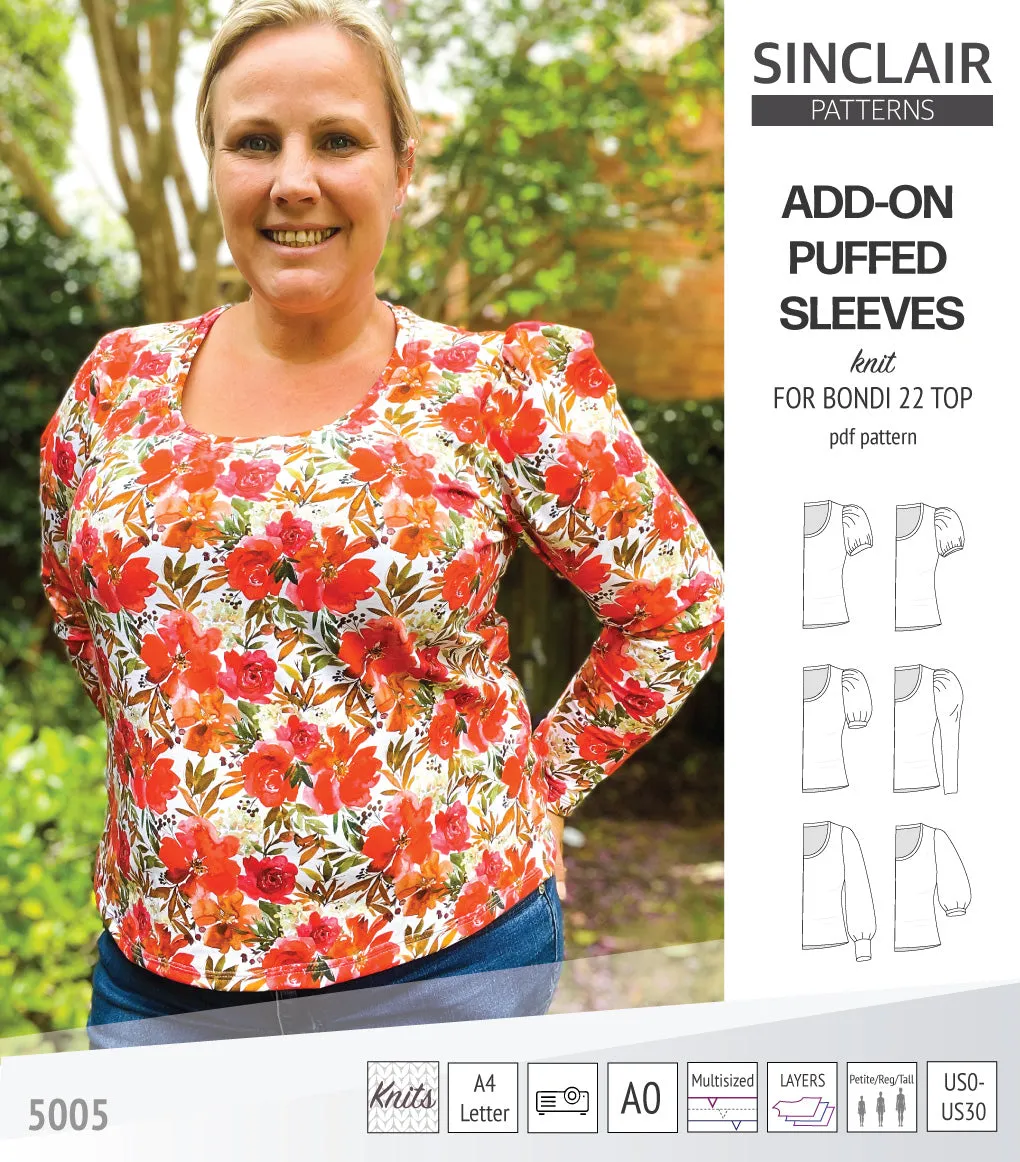 ADD-ON Puffed Sleeves add-on pack for Bondi 22 and other compatible patterns (PDF)