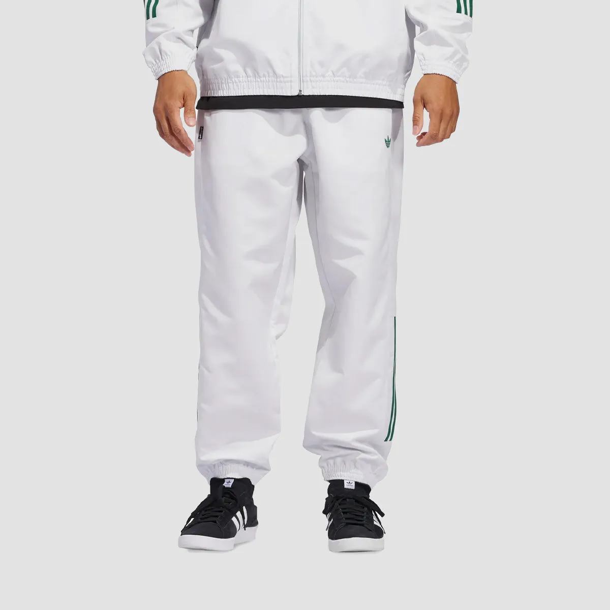 adidas Skateboarding Gatsele Track Pants (Gender Neutral) Crystal White/Dark Green