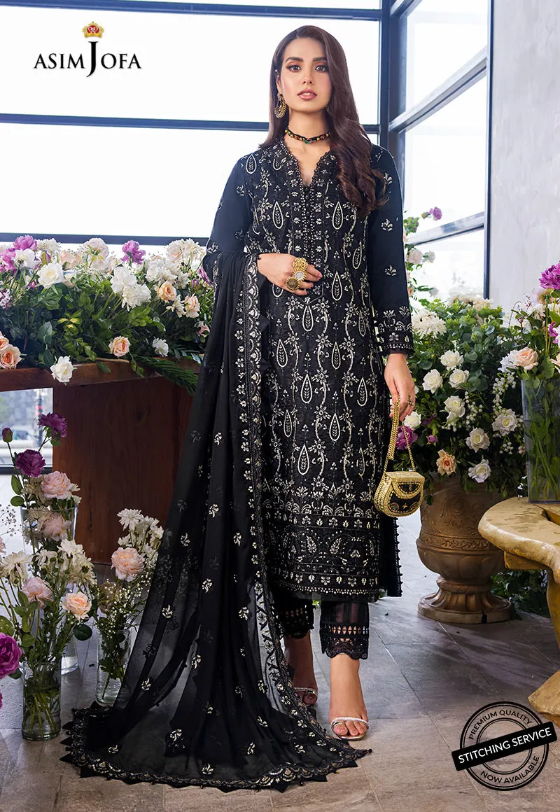 AJCK-08 | Asim Jofa Chikankari Eid Collection 2022 |  Unstitched Embroidered Lawn Suit