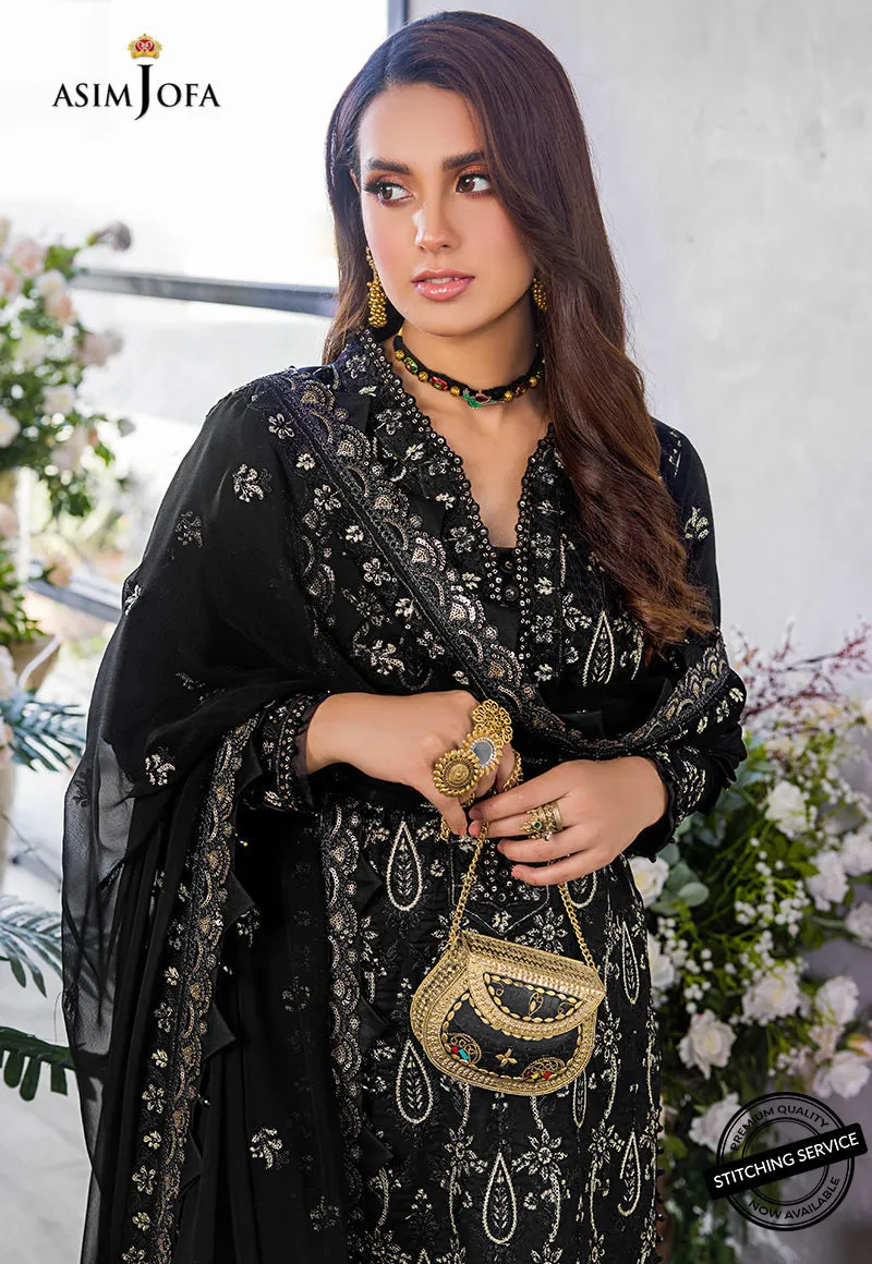 AJCK-08 | Asim Jofa Chikankari Eid Collection 2022 |  Unstitched Embroidered Lawn Suit