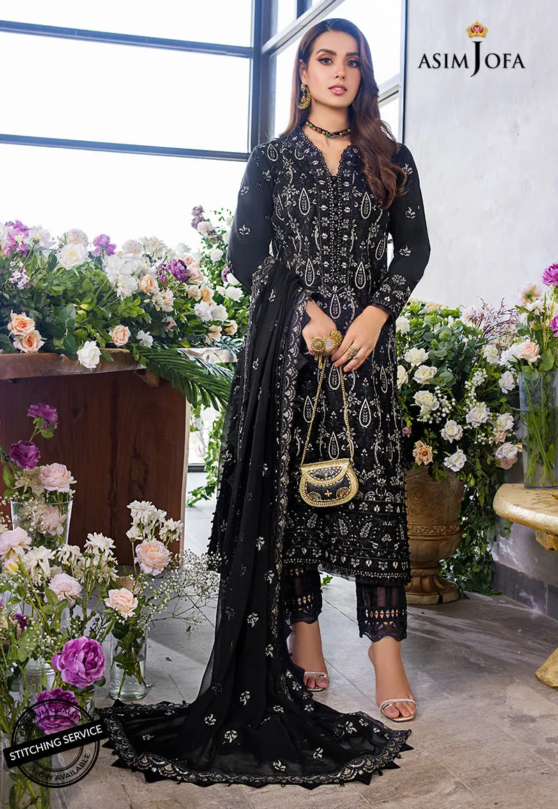 AJCK-08 | Asim Jofa Chikankari Eid Collection 2022 |  Unstitched Embroidered Lawn Suit