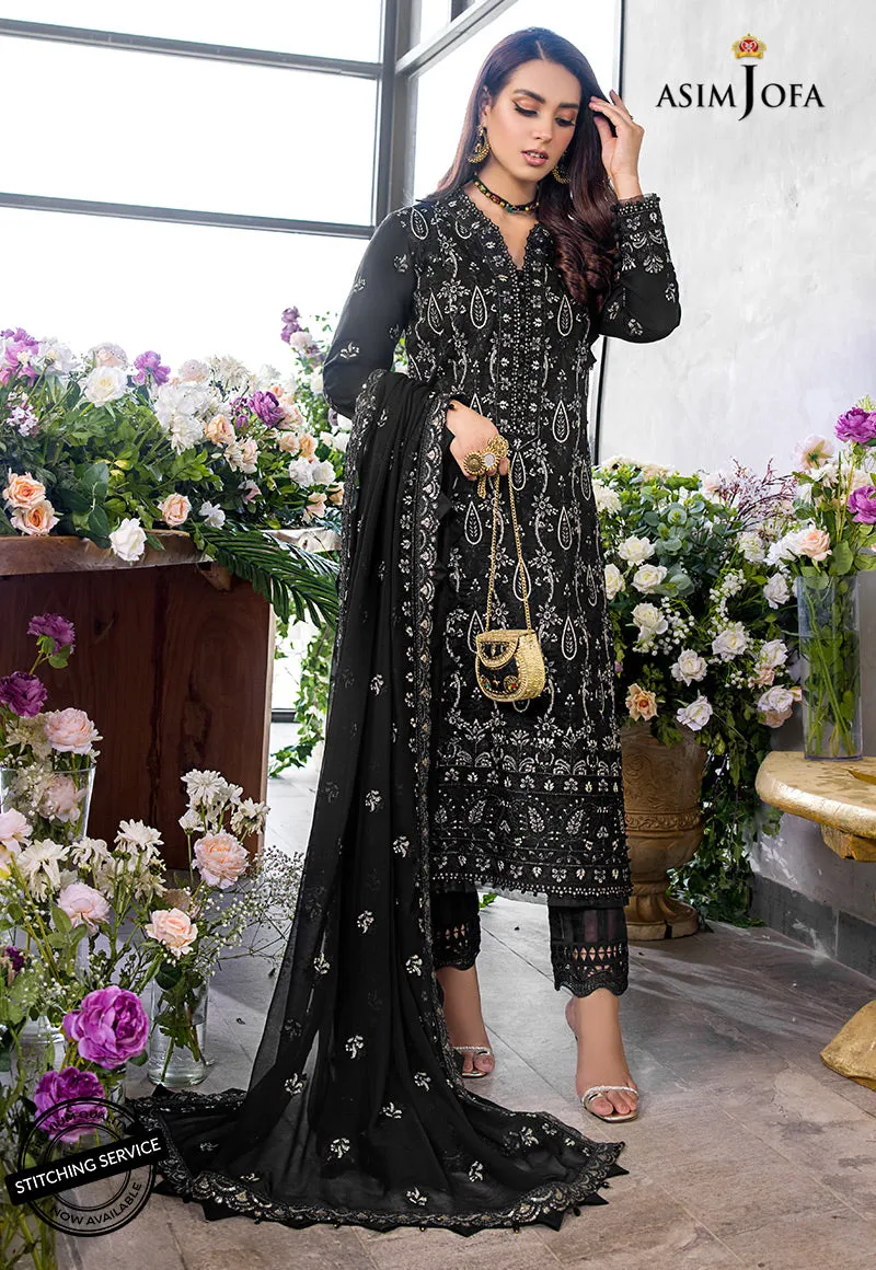 AJCK-08 | Asim Jofa Chikankari Eid Collection 2022 |  Unstitched Embroidered Lawn Suit