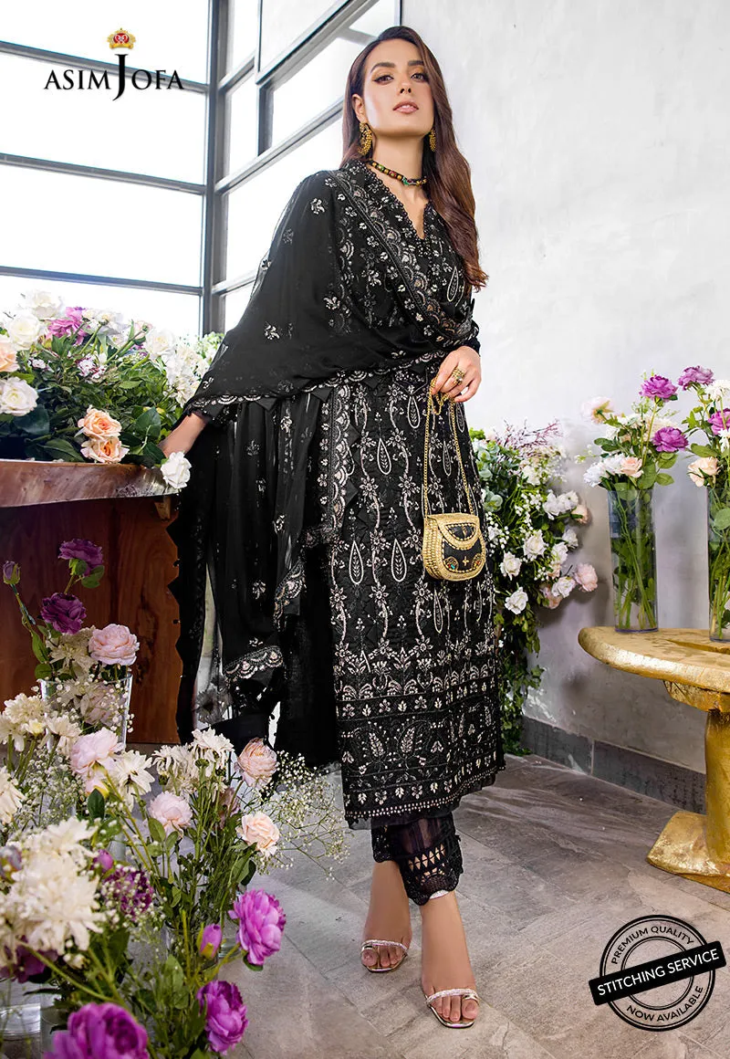 AJCK-08 | Asim Jofa Chikankari Eid Collection 2022 |  Unstitched Embroidered Lawn Suit