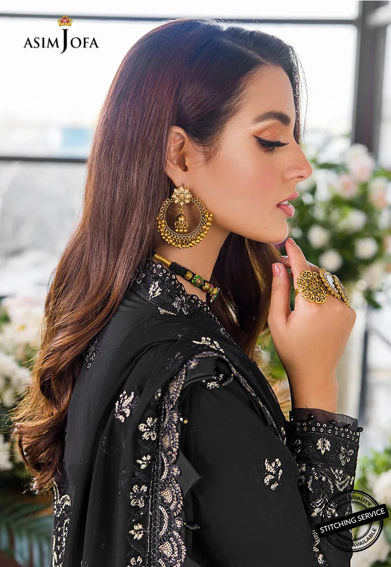 AJCK-08 | Asim Jofa Chikankari Eid Collection 2022 |  Unstitched Embroidered Lawn Suit