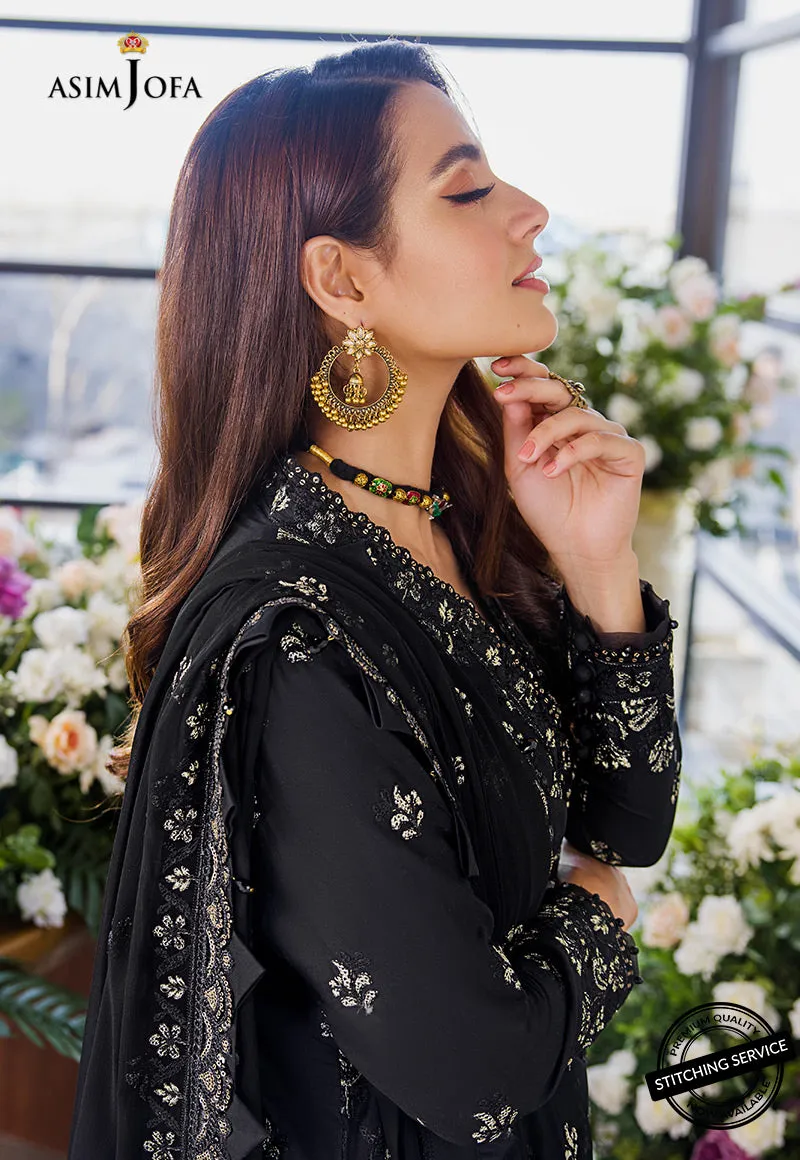 AJCK-08 | Asim Jofa Chikankari Eid Collection 2022 |  Unstitched Embroidered Lawn Suit