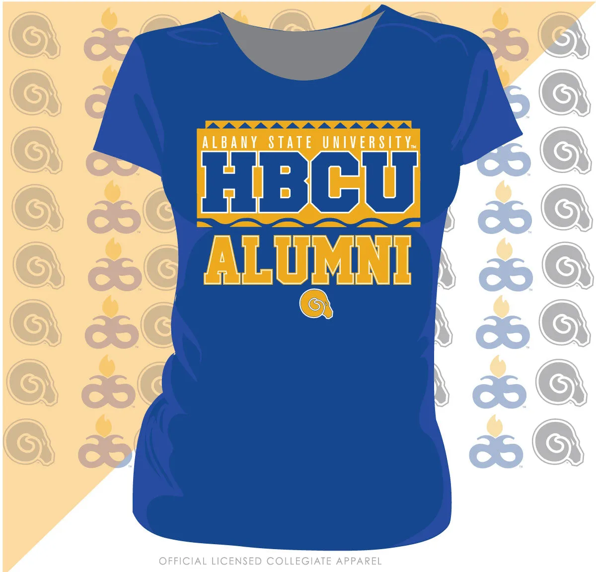 ALBANY ST. | 90s ALUMNI  Royal Blue Ladies Tees -Z-