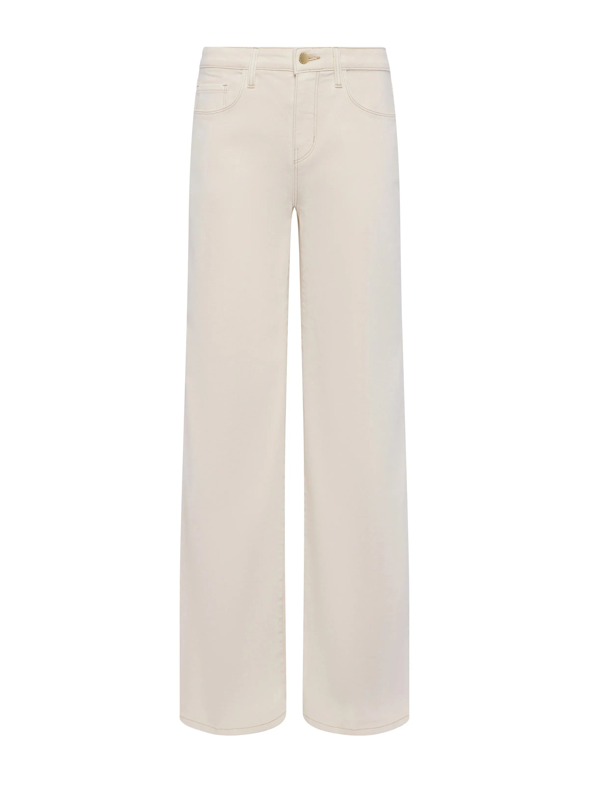 Alicent Wide Leg Jean - Macadamia