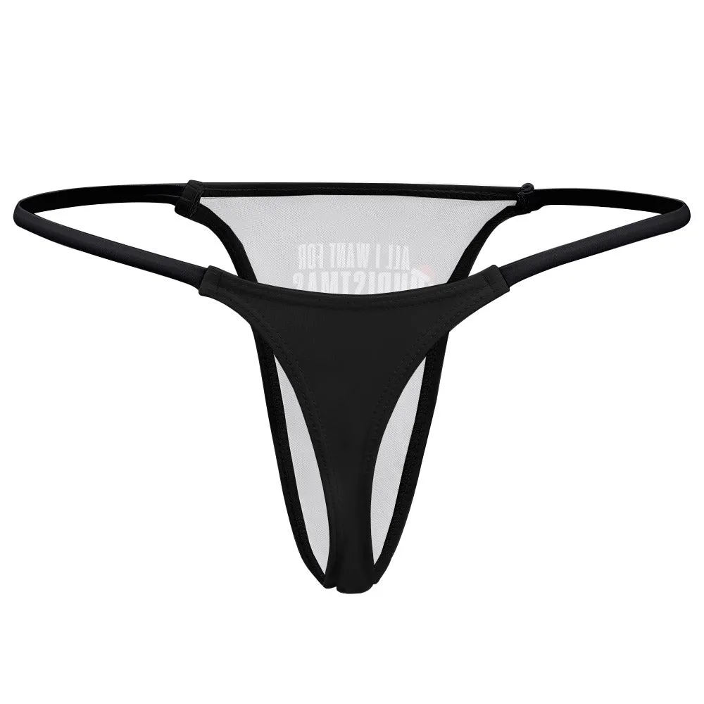 All Want for Christmas Thin Thong