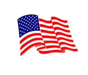 American Flag, 4th of July  White Short Sleeve T-shirt