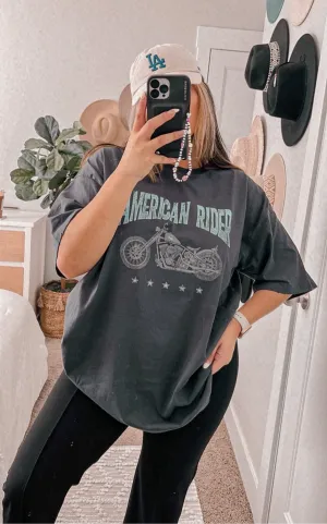 AMERICAN RIDER oversized graphic tee