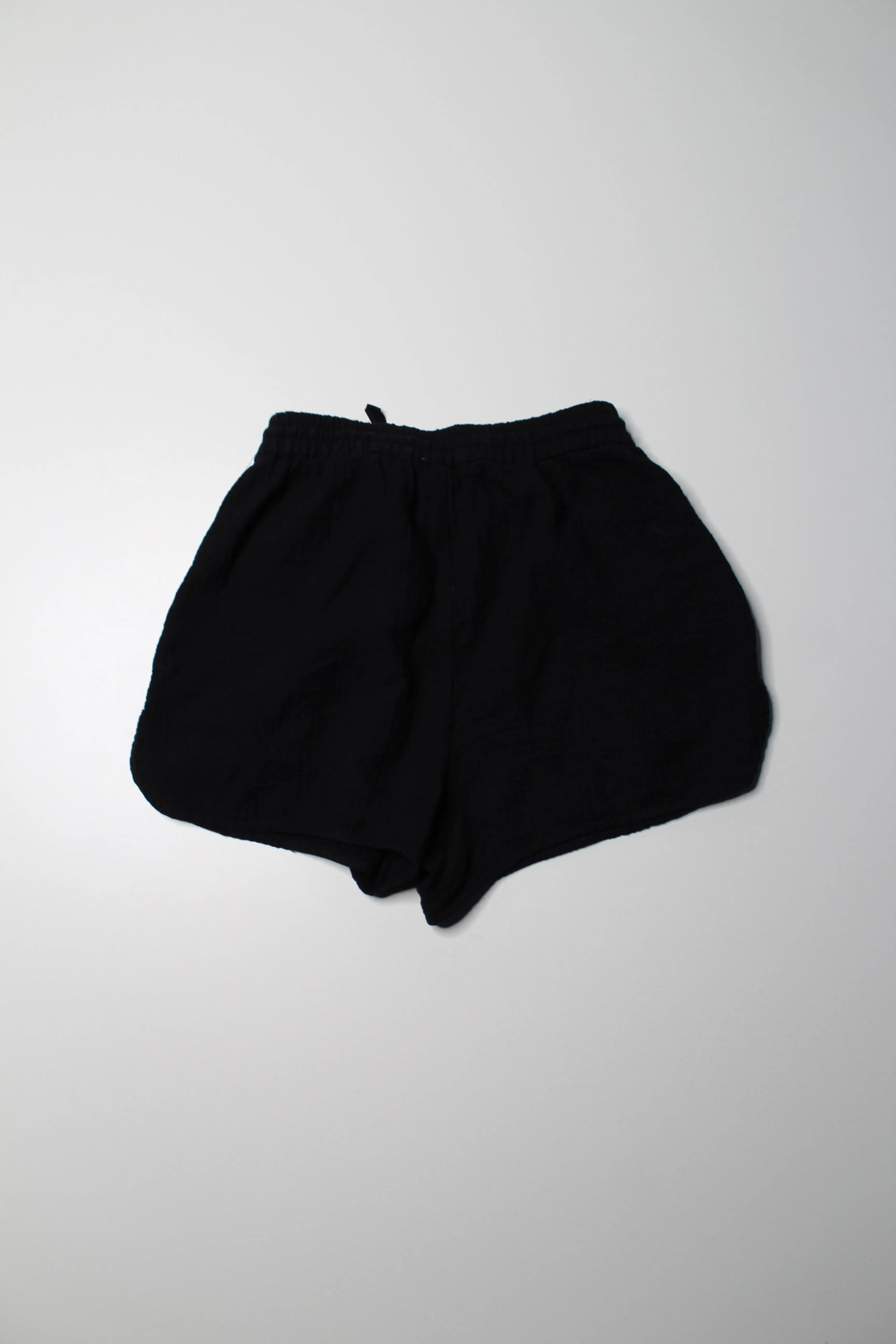 Aritzia Wilfred black waffle lounge shorts, size xs