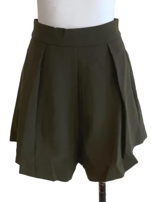 Army Green Wide Shorts