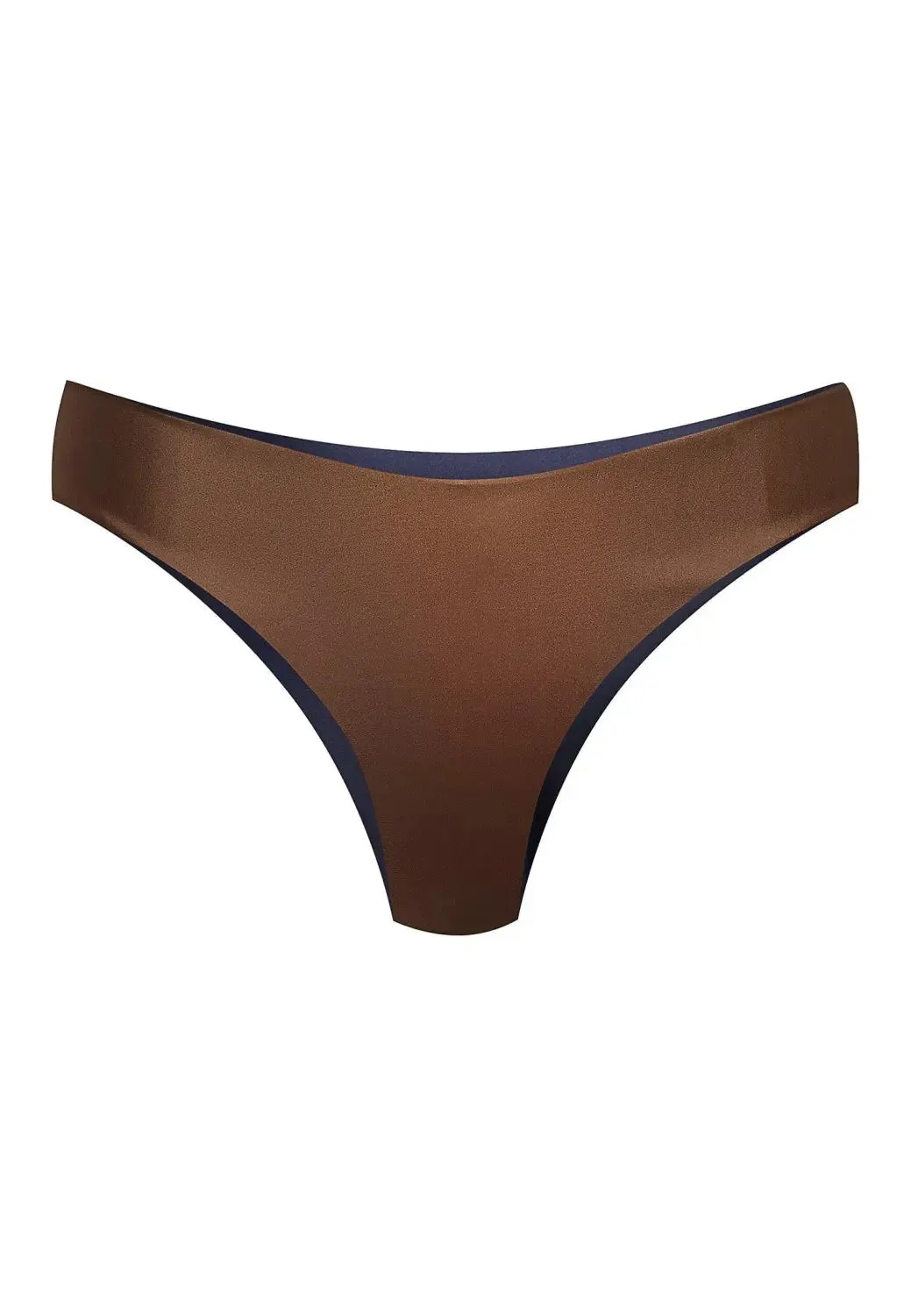Arpoador Bottom Reversible in Dark Blue / Solid Brown
