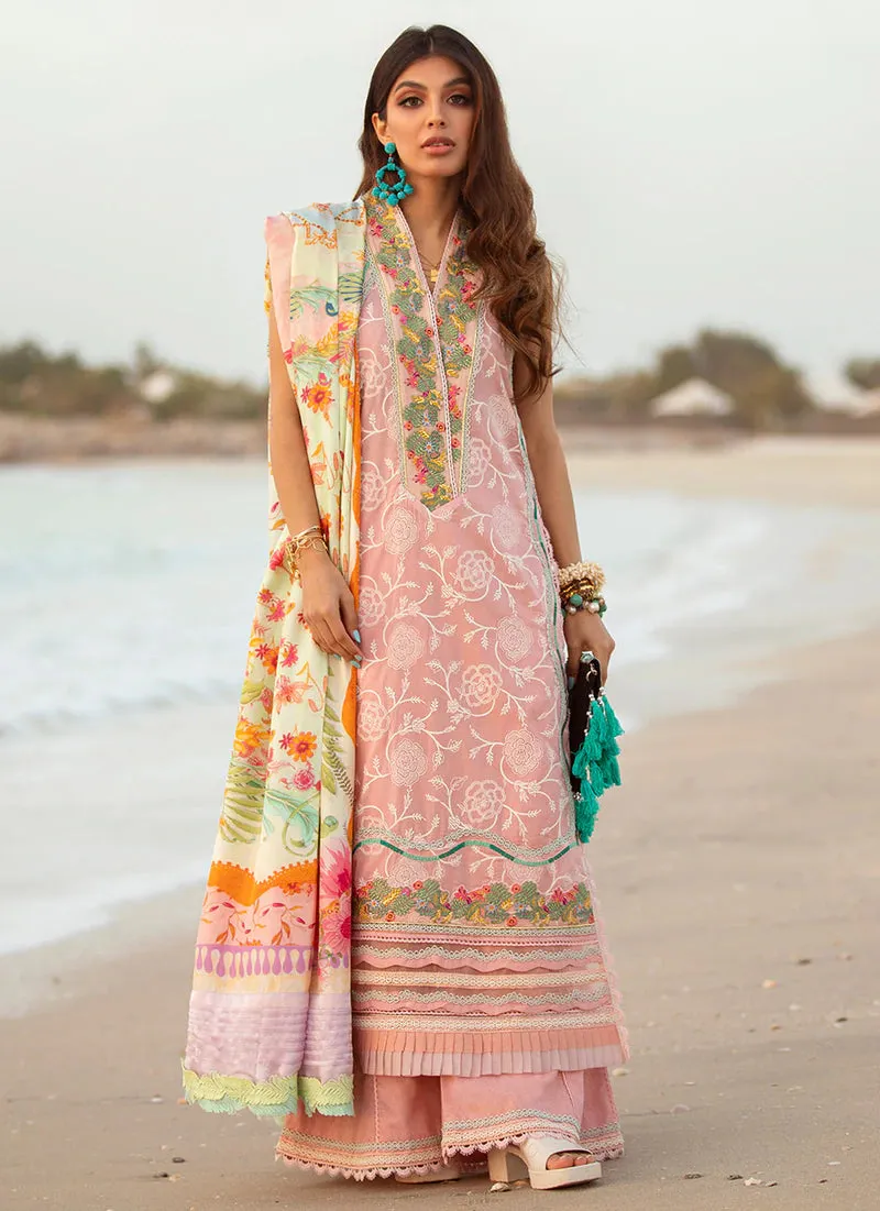 Aruba Rose | Farah Talib Aziz ILO ILO Luxury Lawn Collection 2022 | Unstitched Embroidered Lawn Suits