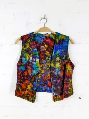 Assorted Tie Dye Open Waistcoat