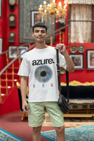 Azure. - Unisex Oversized Cotton Graphic Printed T-Shirt