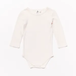 Baby Longsleeve Body // ecru // 6-12m // SAMPLE