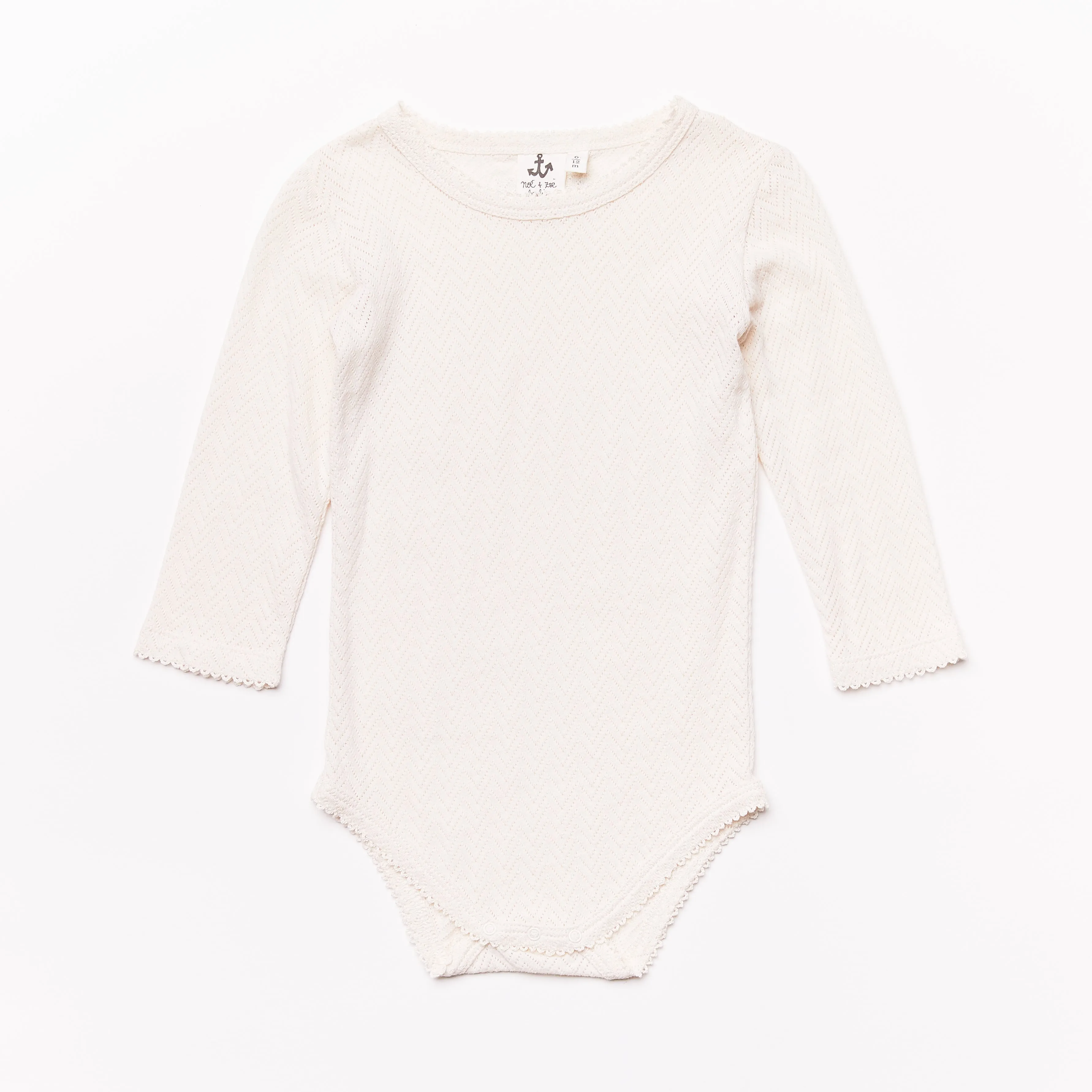Baby Longsleeve Body // ecru // 6-12m // SAMPLE