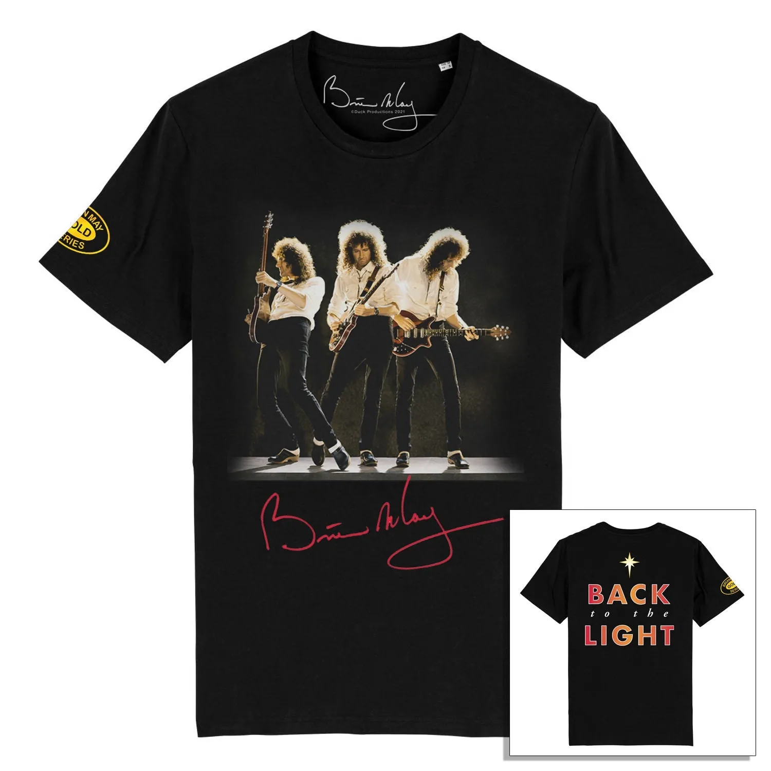 Back To The Light Front / Back Print Black | T-Shirt